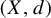 left parenthesis upper X comma d right parenthesis