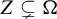 upper Z subset of or not equals normal upper Omega