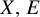 upper X comma upper E