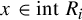 x element of int upper R Subscript i
