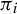 pi Subscript i