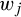 w Subscript j