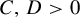 upper C comma upper D greater than 0