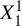 upper X 1 Superscript 1