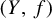 left parenthesis upper Y comma f right parenthesis