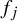 f Subscript j