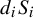 d Subscript i Baseline upper S Subscript i