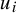 u Subscript i