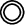 A concentric diagram featuring a white circular core at the center surrounded by two thick black rings with a thin white gap between them.