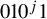 010 Superscript j Baseline 1