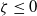 zeta less than or equals 0