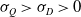 sigma Subscript upper Q Baseline greater than sigma Subscript upper D Baseline greater than 0