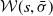 script upper W left parenthesis s comma sigma overbar right parenthesis