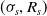 left parenthesis sigma Subscript s Baseline comma upper R Subscript s Baseline right parenthesis
