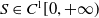 upper S element of upper C Superscript 1 Baseline left bracket 0 comma plus normal infinity right parenthesis