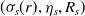 left parenthesis sigma Subscript s Baseline left parenthesis r right parenthesis comma eta Subscript s Baseline comma upper R Subscript s Baseline right parenthesis