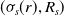 left parenthesis sigma Subscript s Baseline left parenthesis r right parenthesis comma upper R Subscript s Baseline right parenthesis