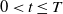 0 less than t less than or equals upper T