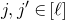 j comma j prime element of left bracket script l right bracket