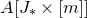 upper A left bracket upper J Subscript asterisk Baseline times left bracket m right bracket right bracket