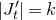 StartAbsoluteValue upper J prime Subscript t EndAbsoluteValue equals k