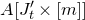 upper A left bracket upper J prime Subscript t Baseline times left bracket m right bracket right bracket