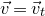 ModifyingAbove v With right arrow equals ModifyingAbove v With right arrow Subscript t
