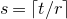 s equals left ceiling t divided by r right ceiling