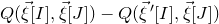 upper Q left parenthesis ModifyingAbove xi With right arrow left bracket upper I right bracket comma ModifyingAbove xi With right arrow left bracket upper J right bracket right parenthesis minus upper Q left parenthesis ModifyingAbove xi With right arrow prime left bracket upper I right bracket comma ModifyingAbove xi With right arrow left bracket upper J right bracket right parenthesis
