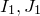 upper I 1 comma upper J 1