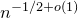 n Superscript negative 1 divided by 2 plus o left parenthesis 1 right parenthesis