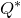upper Q Superscript asterisk