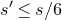 s prime less than or equals s divided by 6