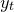 y Subscript t