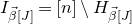 upper I Subscript ModifyingAbove beta With right arrow left bracket upper J right bracket Baseline equals left bracket n right bracket minus upper H Subscript ModifyingAbove beta With right arrow left bracket upper J right bracket