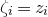 zeta Subscript i Baseline equals z Subscript i