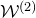 script upper W Superscript left parenthesis 2 right parenthesis