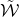 script upper W overtilde