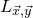 upper L Subscript ModifyingAbove x With right arrow comma ModifyingAbove y With right arrow