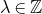 lamda element of double struck upper Z