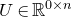 upper U element of double struck upper R Superscript 0 times n