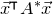 ModifyingAbove x With right arrow Superscript intercalate Baseline upper A Superscript asterisk Baseline ModifyingAbove x With right arrow