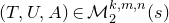 left parenthesis upper T comma upper U comma upper A right parenthesis element of script upper M 2 Superscript k comma m comma n Baseline left parenthesis s right parenthesis