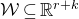 script upper W subset of or equal to double struck upper R Superscript r plus k