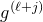 g Superscript left parenthesis script l plus j right parenthesis