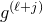 g Superscript left parenthesis script l plus j right parenthesis
