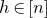 h element of left bracket n right bracket