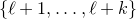 StartSet script l plus 1 comma ellipsis comma script l plus k EndSet