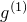 g Superscript left parenthesis 1 right parenthesis