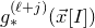 g Subscript asterisk Superscript left parenthesis script l plus j right parenthesis Baseline left parenthesis ModifyingAbove x With right arrow left bracket upper I right bracket right parenthesis